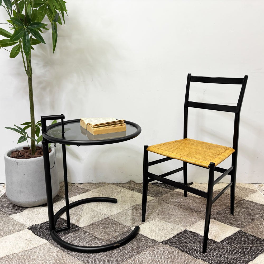 カッシーナ Cassina 699 スーパーレジェーラ SUPERLEGGERA チェア アッシュ材 ブラック 籐張り ジオ・ポンティ ●