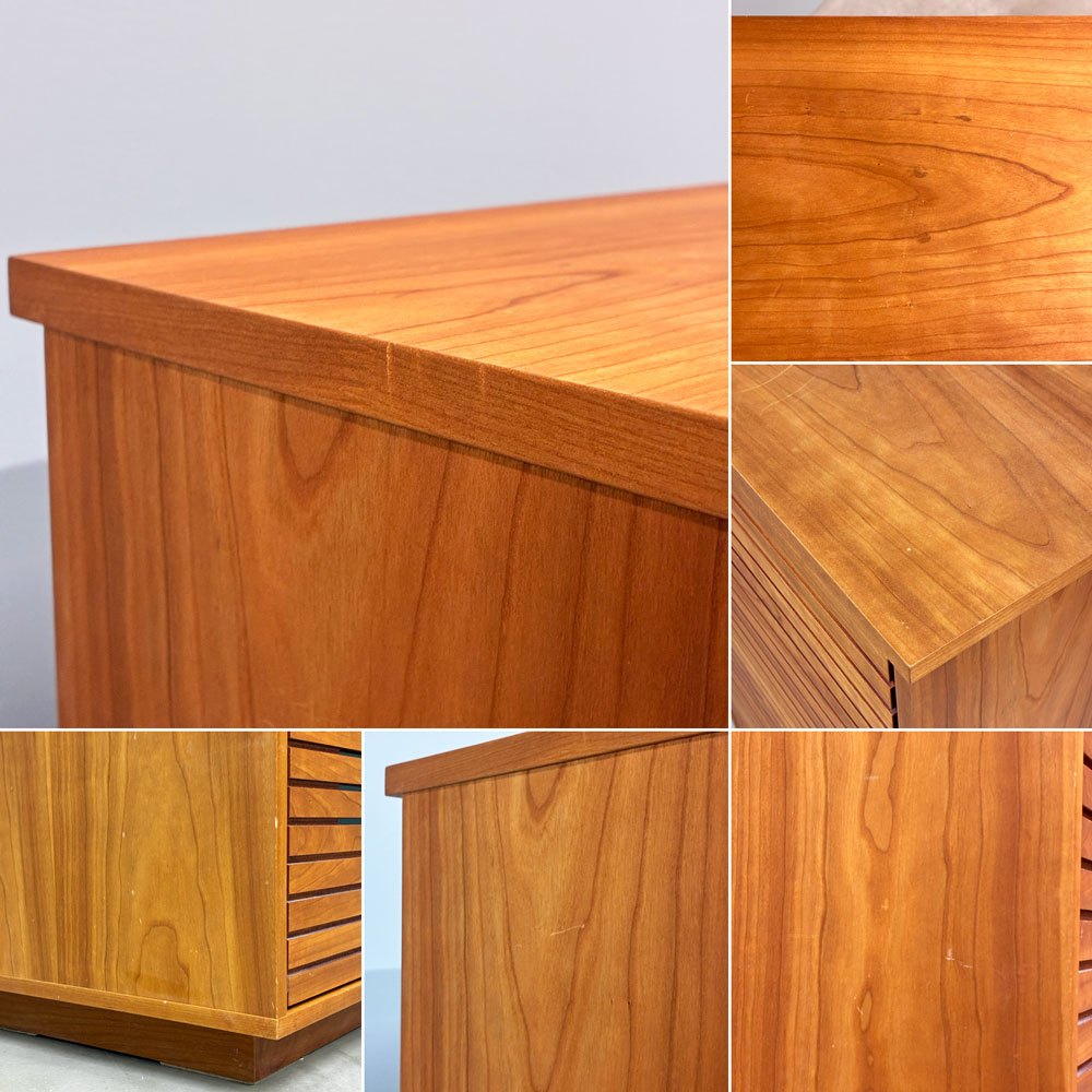 広松木工 hiromatsu ベラクレッパ VERA CREPA キャビネット ウォールナット スリット プッシュオープン ◎