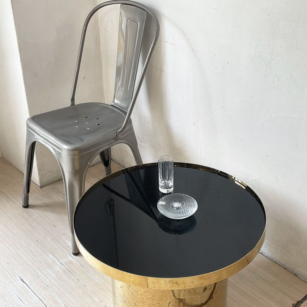 カレデザイン KARE Design リミニ Rimini ラウンド テーブル センターテーブル ゴールドペイント 参考価格91,300円 廃盤 ★