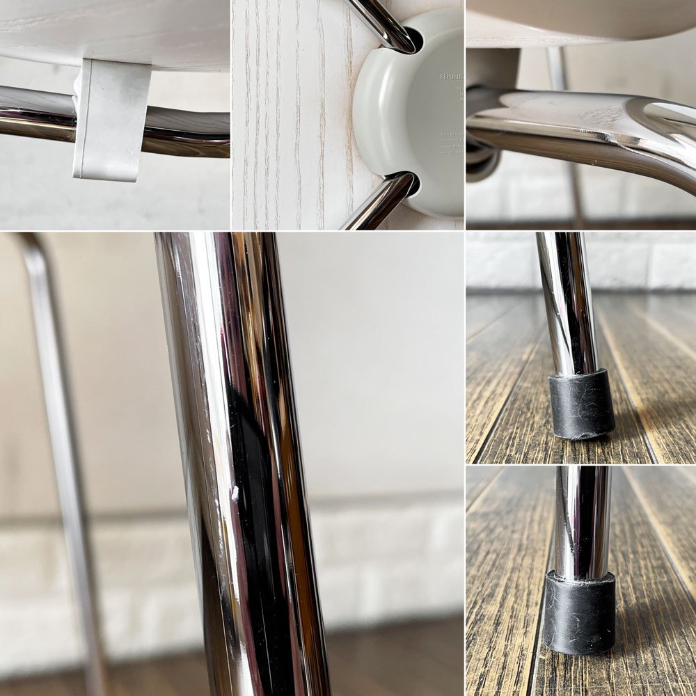 フリッツハンセン Fritz Hansen 3107 セブンチェア カラードアッシュ ホワイト アルネ・ヤコブセン Arne Jacobsen デンマーク 北欧家具 定価¥78,980- ◎