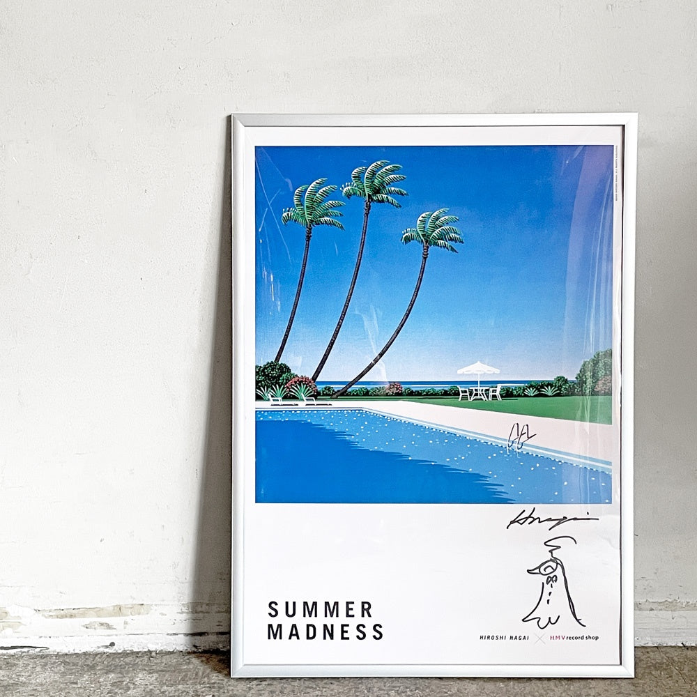 永井 博 SUMMER MADNESS A2 ポスター サイン入り 2024年HMVイベント