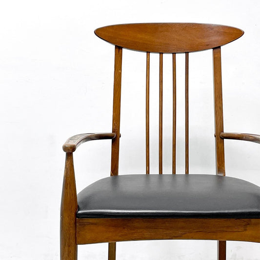 ブロイヒル Broyhill スカルプトラ Sculptra ダイニングチェア アームチェア ウォールナット USビンテージ vintage ミッドセンチュリー ●