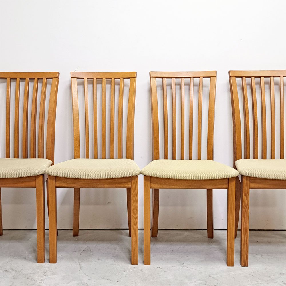 スコービー Skovby ダイニングチェア SM66 ビーチ材 ファブリック モダンデザイン デンマーク 北欧家具 C ●