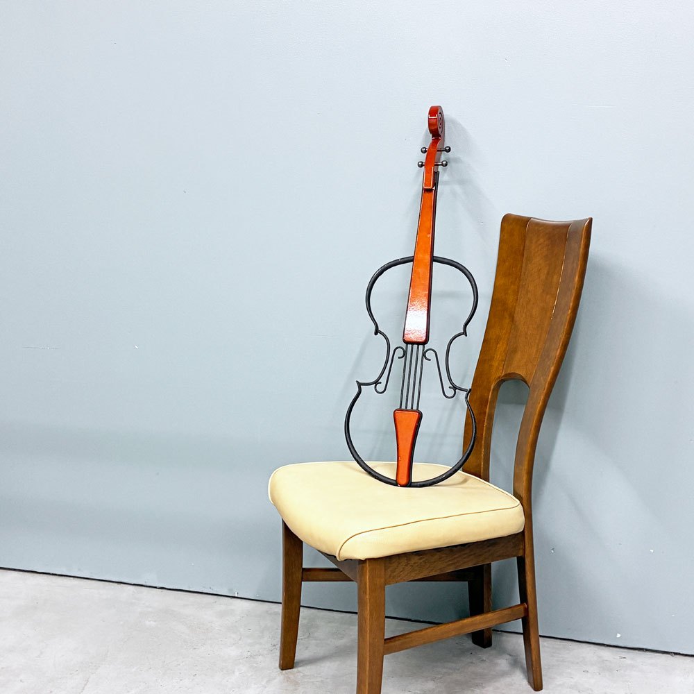 クラシカルデザイン Classical Design アイアン バイオリン ウォールアート 壁掛け ◎