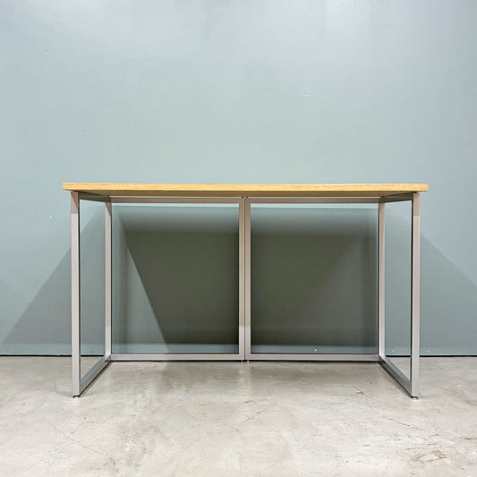 ビスレー BISLEY デスクプラン DESK PLAN Lフット ワーキングテーブル デスク オーク メラミン天板 スチール脚 W120cm イギリス ◎