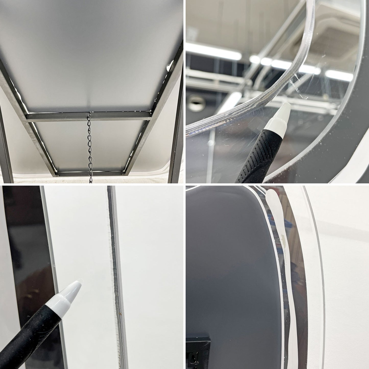 N2 interior 未完成 ウォーターミラー Mサイズ スタンドミラー 姿見 アクリルフレーム スペースエイジ モダンデザイン 参考価格 219,78円 〓