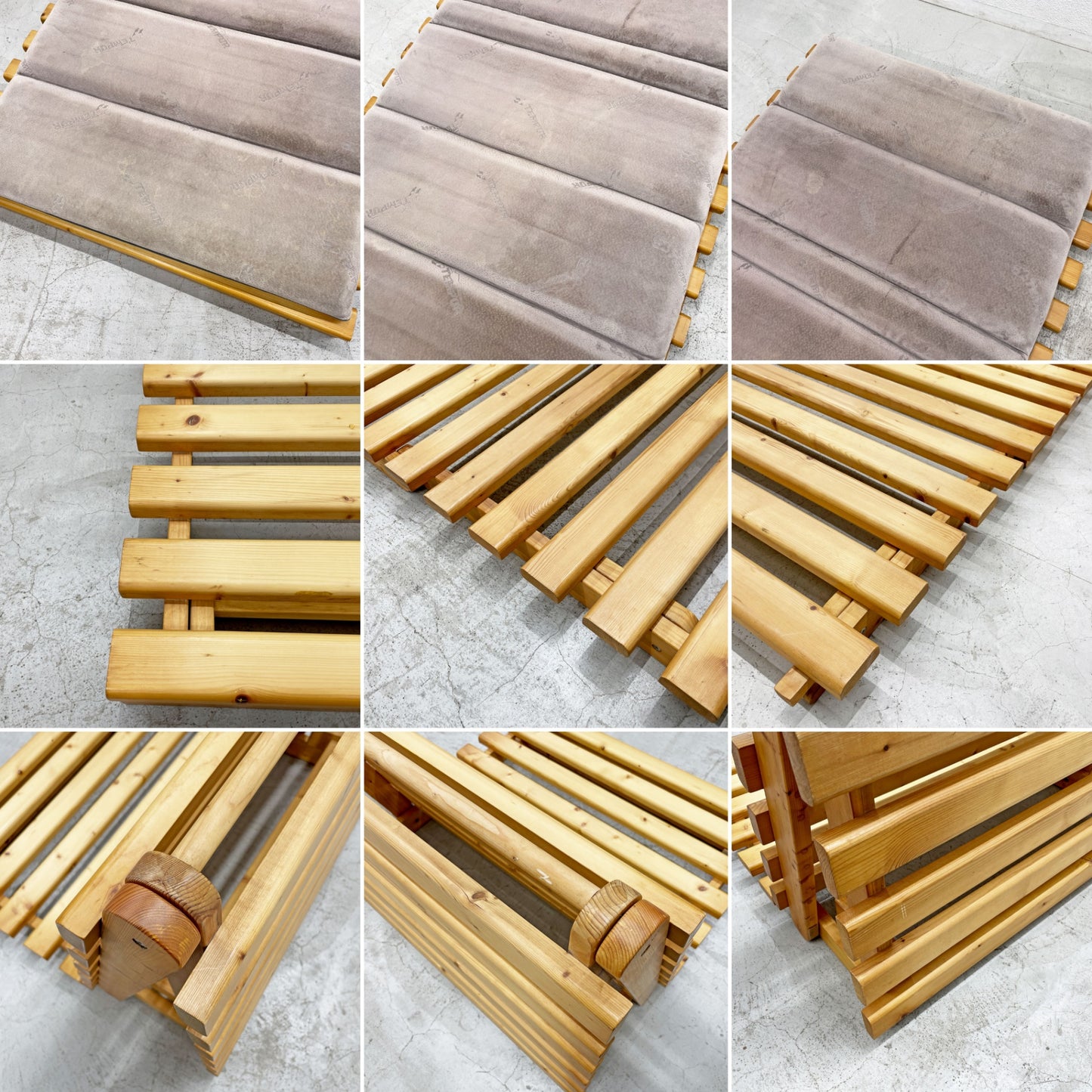 テンピュール Tempur フトン FUTON-1 ベンチベッド すのこベッド ラウンジチェア パイン材 廃番 〓