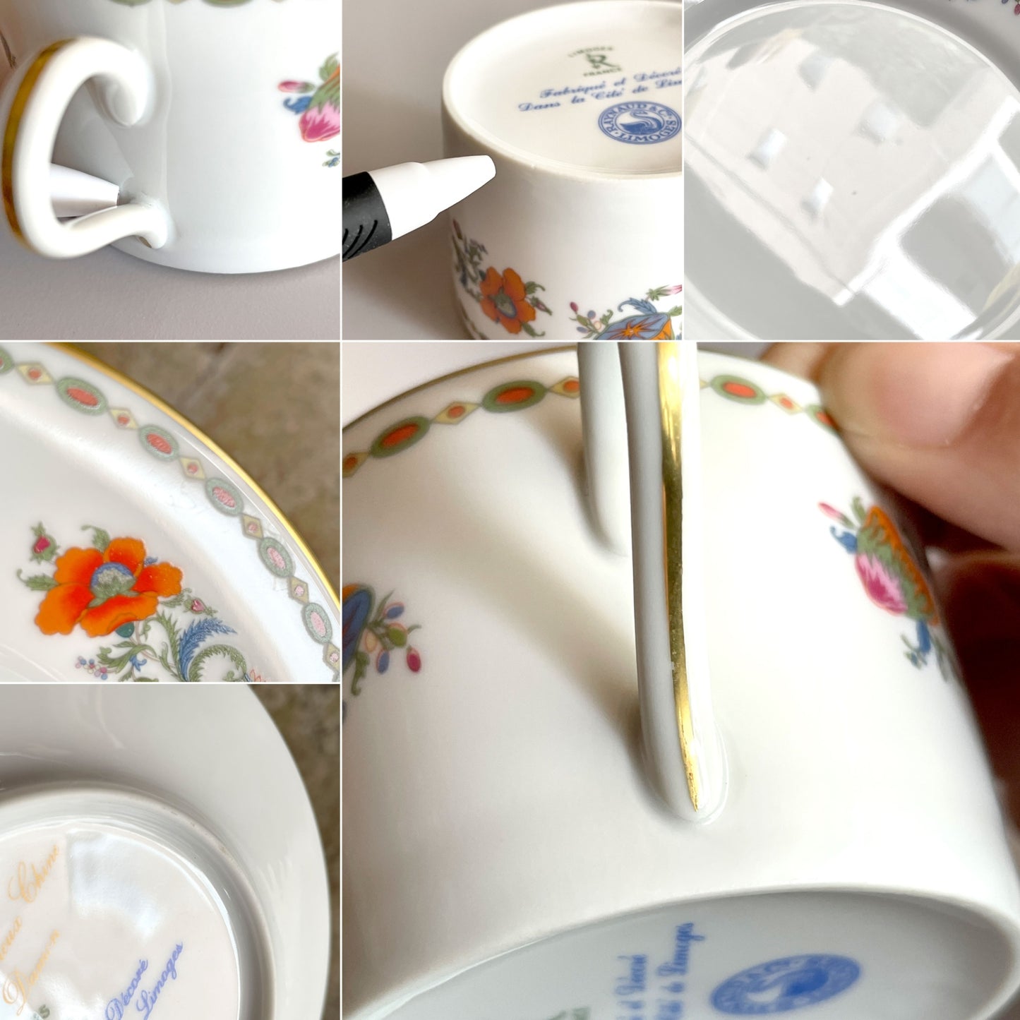 レイノー Raynaud リモージュ Limoges カップ&ソーサー C&S シノワズリ ビンテージ フランス ■