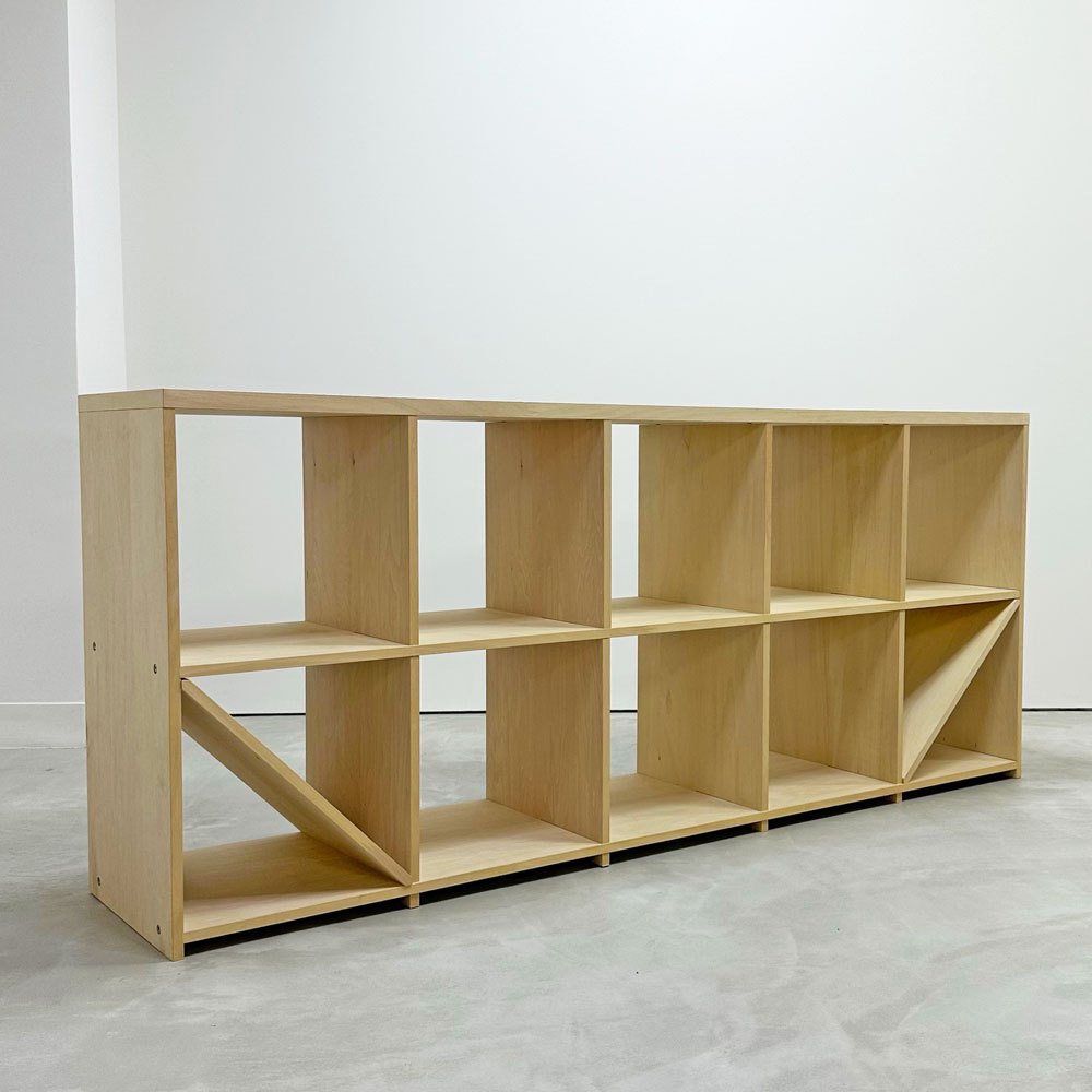 マルゲリータ margherita ロータイプ本棚 縦2コマ×横5コマ シナ材