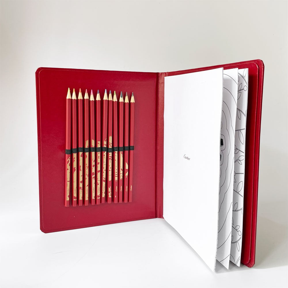 カルティエ Cartier 色鉛筆 塗り絵 ノベルティ フランス A ☆ | 中古