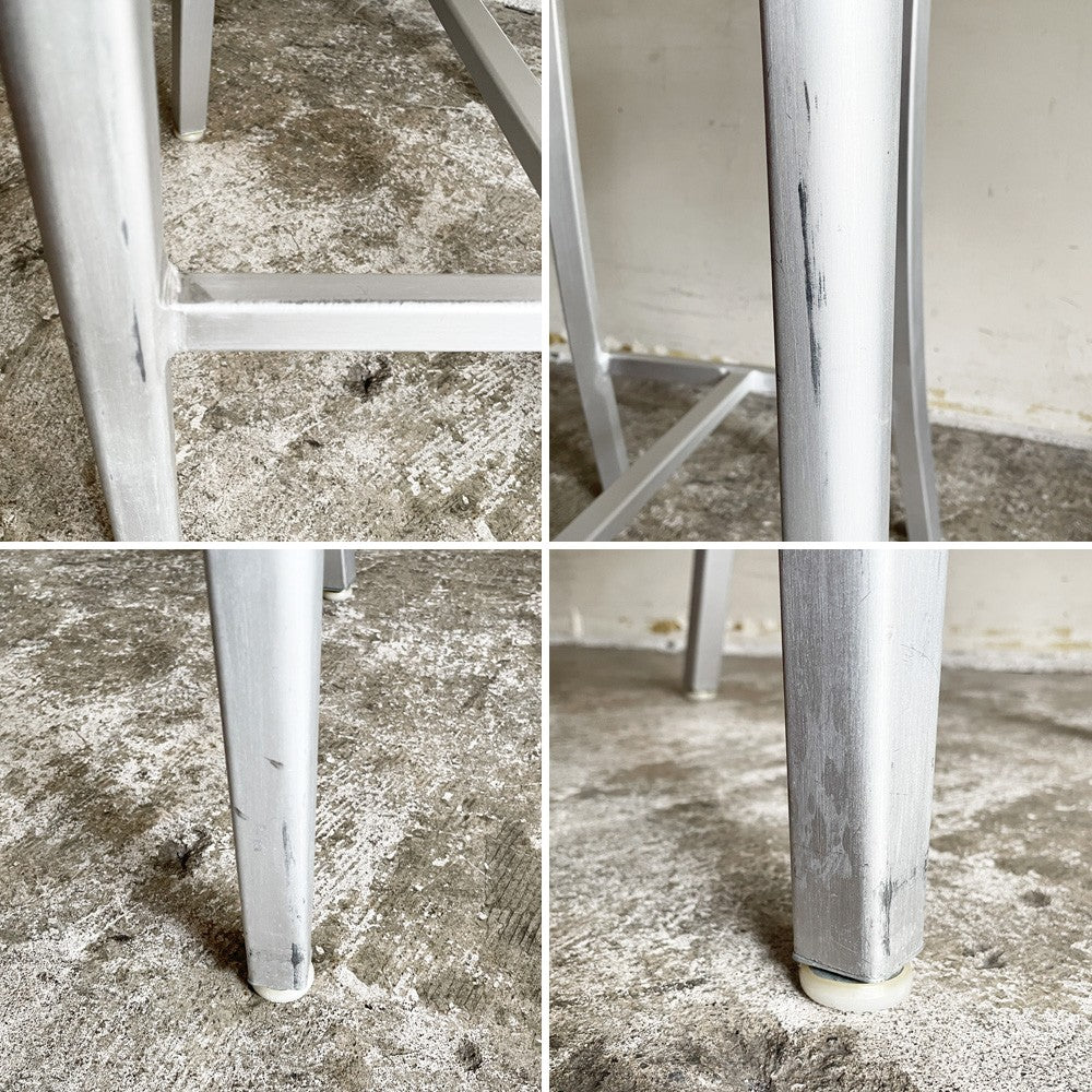 ネイビーバースツール Navy BarStool カウンターチェア アルミニウム インダストリアル リプロダクト A ■