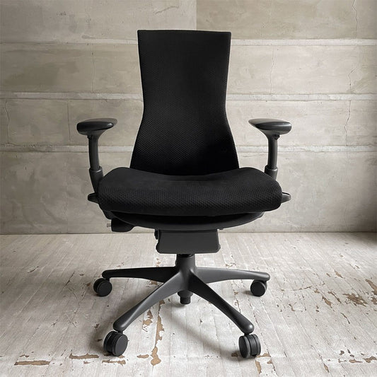 ハーマンミラー Herman Miller エンボディチェア デスクチェア オフィスチェア バランスファブリック ブラック 廃番生地 ♪