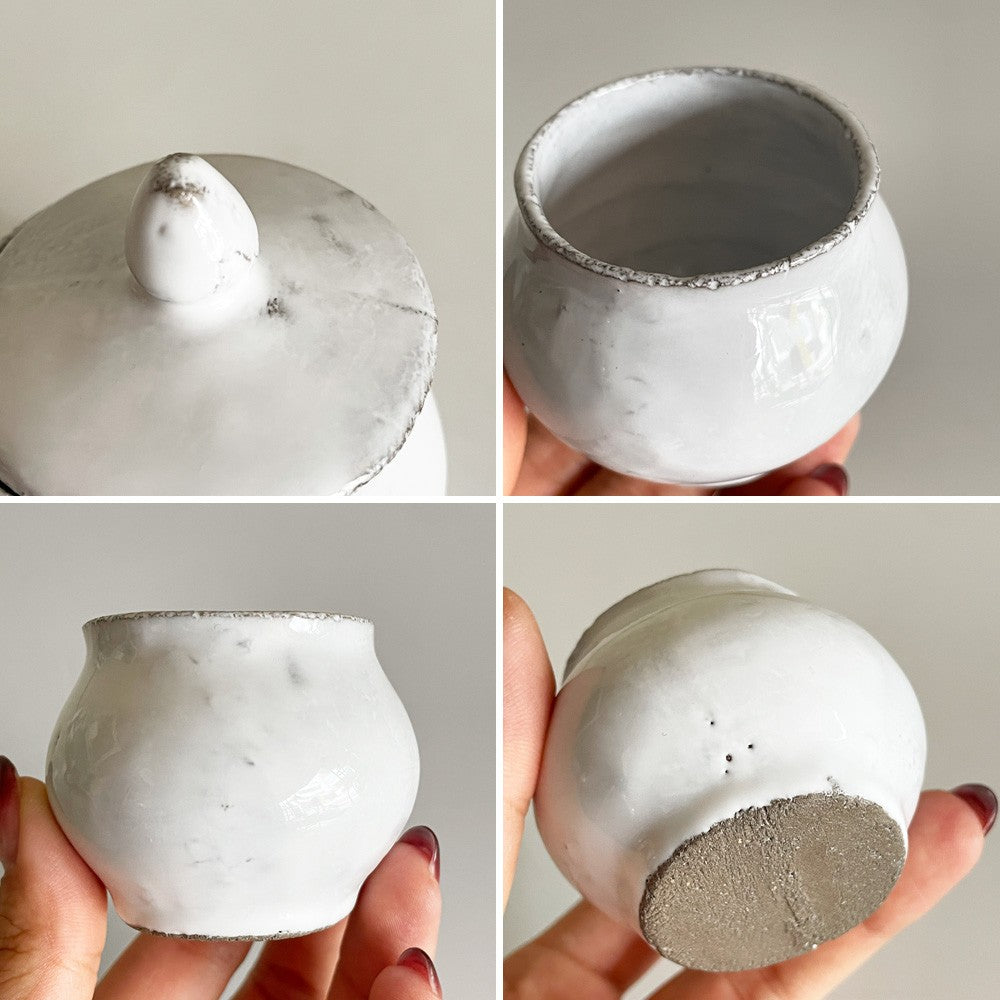 アスティエ・ド・ヴィラット Astier de Villatte フィエット FILLETTE ミニシュガーボウル シュガーポット H7cm 陶器 フランス ■