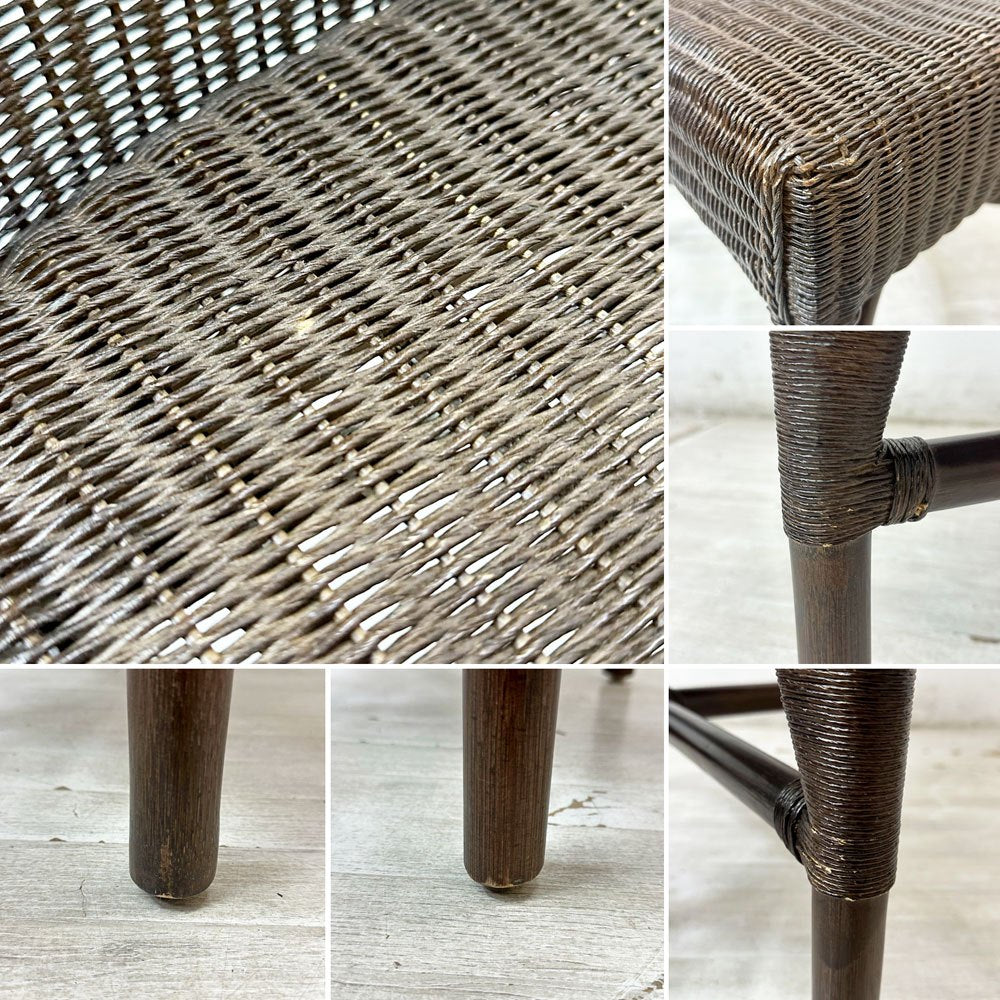 ワイスワイス WISE WISE ジャワ JAWA サイドチェア ダイニングチェア ガーデンチェア ラタン×ペーパーコード ブラウン RPC-101 アジアン リゾートスタイル ●