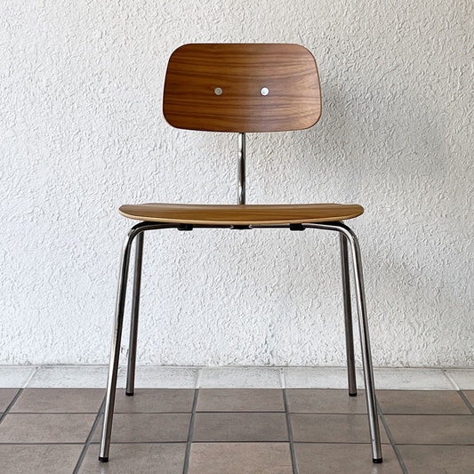 エンゲルブレヒト Engelbrechts ケヴィ KEVI 2060 メタルフレーム プライウッド スタッキングチェア ウォールナット ヨルゲン・ラスムッセン デンマーク 未使用品 B ◇