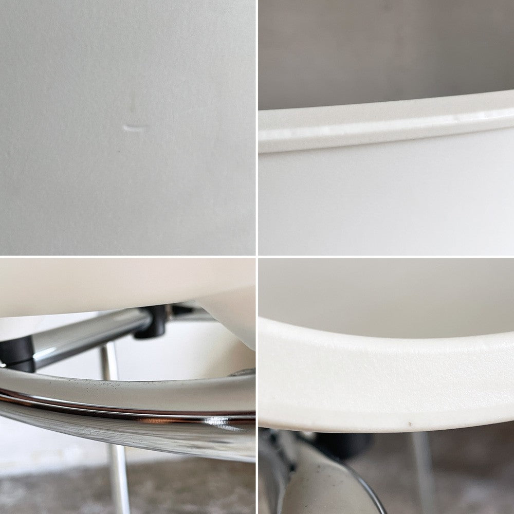 ヴィトラ vitra ハル チューブ HAL Tube サイドチェア ダイニングチェア ホワイト パウダーコート スチール脚 屋外使用可 ジャスパー・モリソン B ■