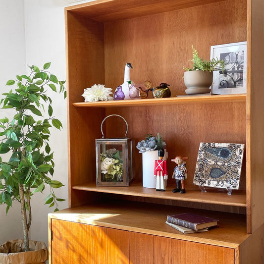 RY Mobler システムボード RY15+RY5 W100cm チーク材 オーク材 オープンシェルフ+キャビネット ハンス・J・ウェグナー Hans J Wegner 北欧ビンテージ ◎