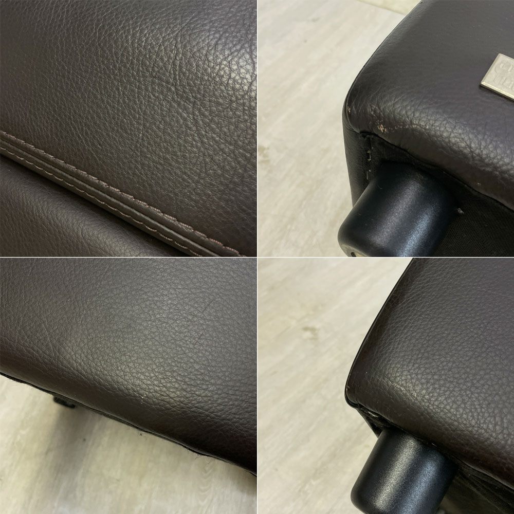 アクタス ACTUSギャラリーM GalleryM オットマン 本革 ムスタリング Musterring ドイツ ●