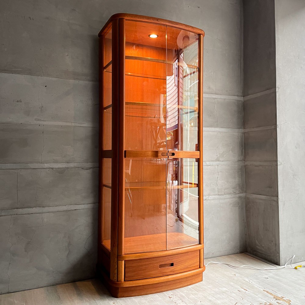 モリシゲ家具　森繁　ダークブラウンキャビネット　照明有り　飾り棚　キュリオケース 2025年最新】森繁 キャビネット・サイドボードの人気アイテム