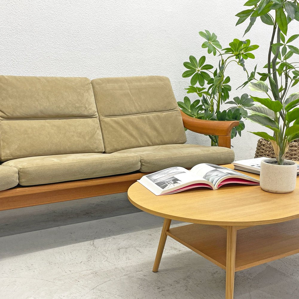 PJ furniture チーク無垢材 3pソファ 3シーター POUL JEPPESEN デンマークビンテージ 〓