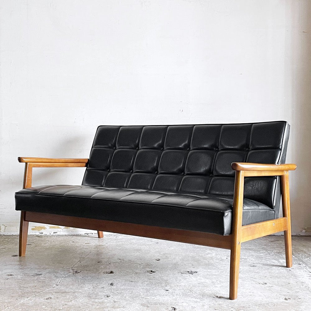 カリモク60 Kチェア風 　レトロ ソファ　ヴィンテージ　ミッドセンチュリー カリモク60 Kチェア風 レトロ ソファ ヴィンテージ ミッドセンチュリー