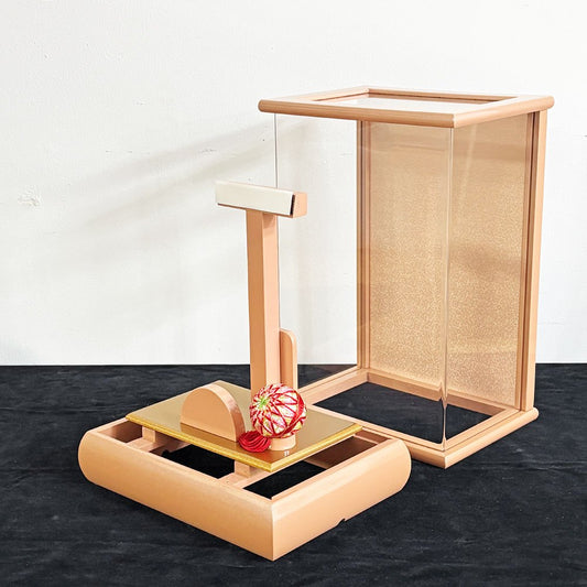 羽子板用ケース アクリルケース パールピンク 手鞠 お正月飾り 縁起物 ●