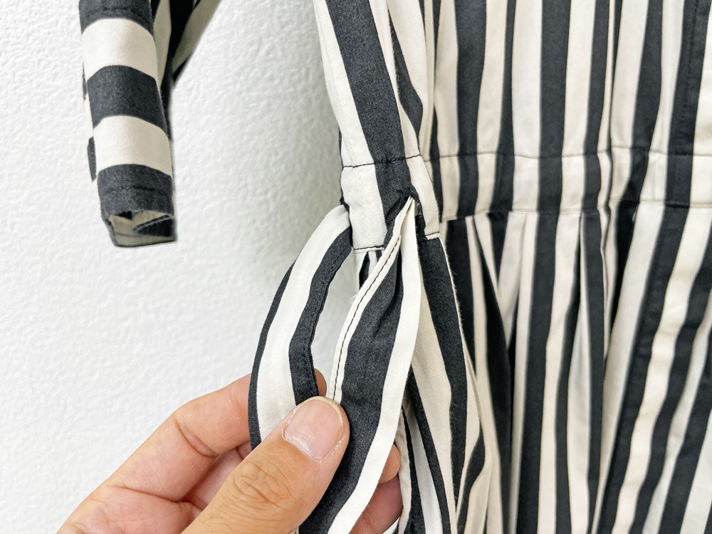 マリメッコ marimekko タサライタ ストライプ シャツワンピース Tasaraita Striped Shirt Dress 34サイズ Annika Rimala フィンランド 美品 ●