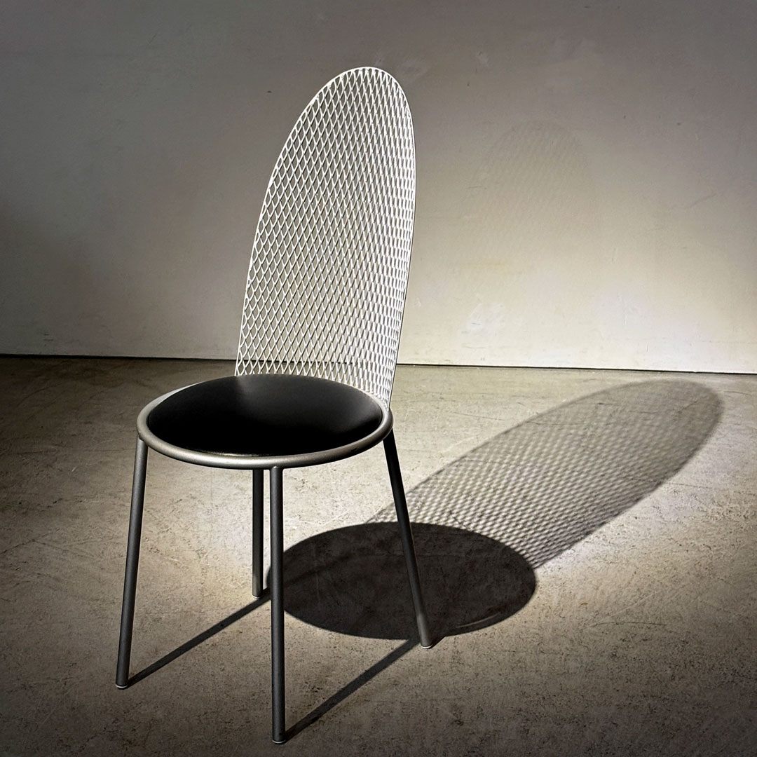 カッシーナ Cassina Interdecor ハル2チェア HAL2 クッションシート エキスパンテッドメタル 倉俣史朗 1987年 ポストモダン ビンテージ 希少 ●