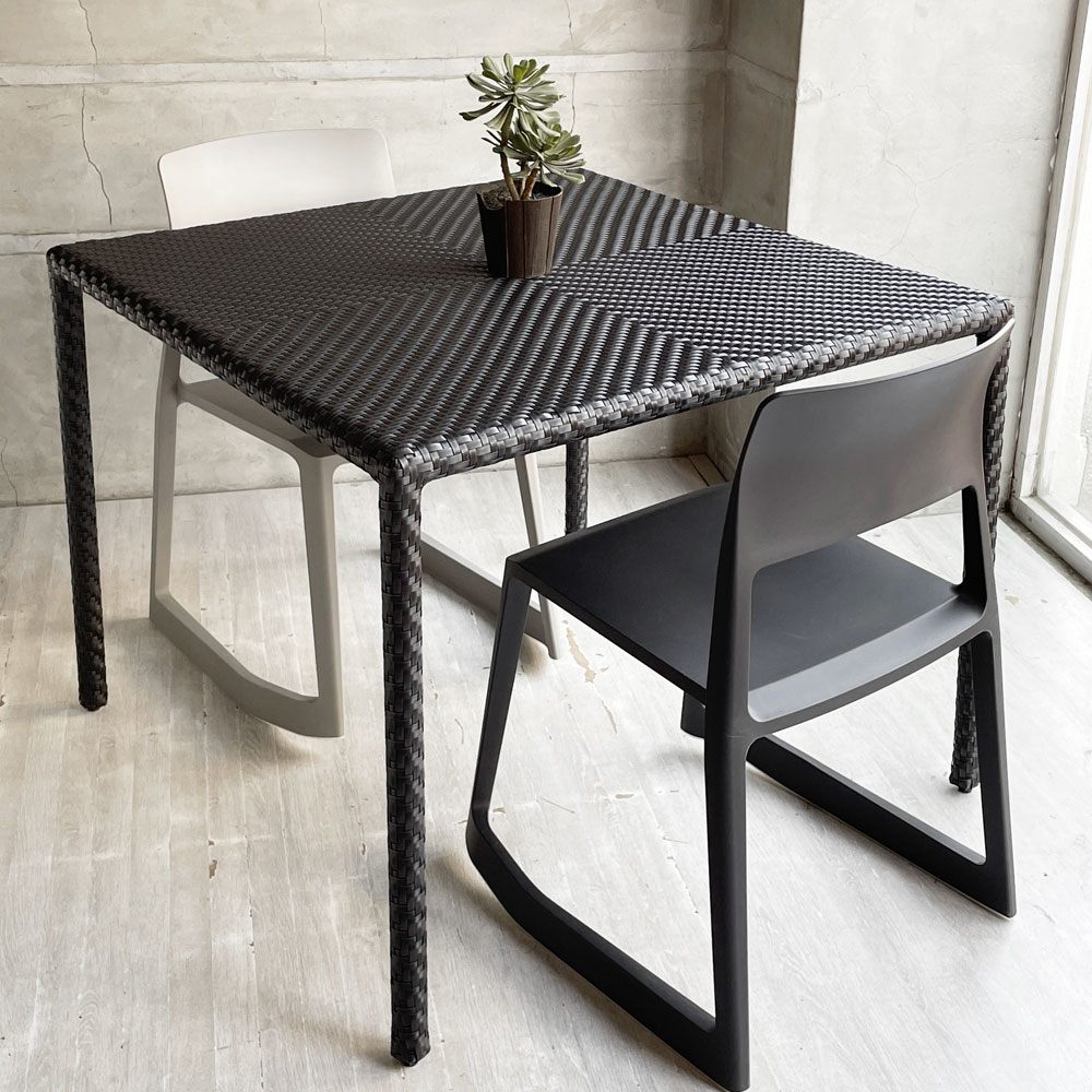 ワイスワイス WISE WISE ミロ MIRO SV-306 ガーデンテーブル ダイニングテーブル プラスチックコード 屋外使用可能 未使用保管品 定価約¥86,000- ♪