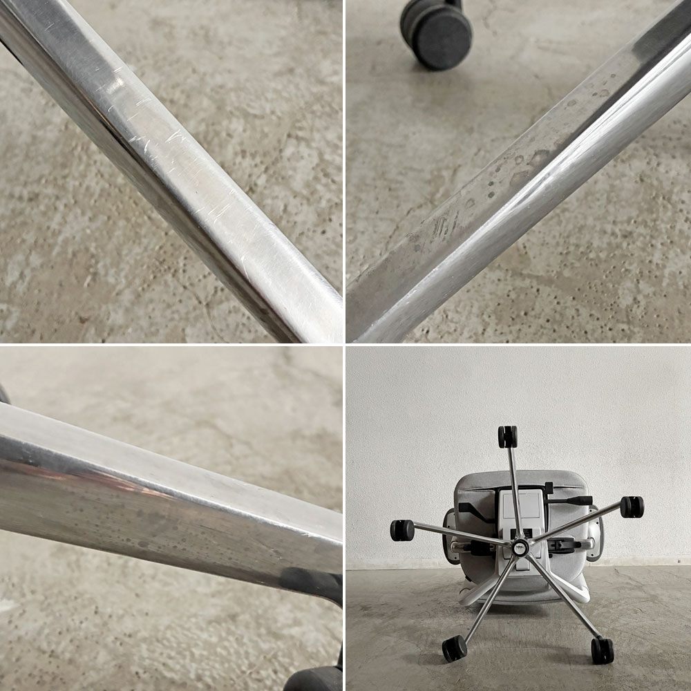 ヴィトラ vitra IDトリム ID Trim オフィスチェア デスクチェア ファブリックシート ライトグレー系 ハイバック 2Dアームレスト アントニオ・チッテリオ 参考定価¥209,000- 〓