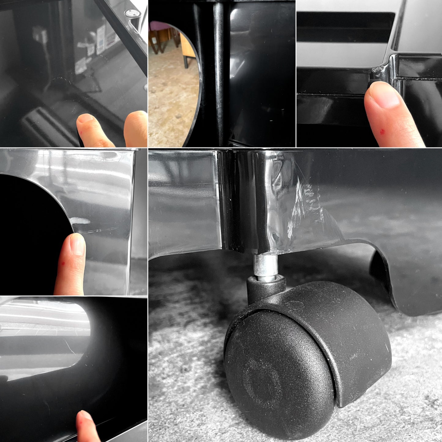 ビーライン B-LINE ボビーワゴン Boby Wagon 3段3トレイ ブラック ジョエ・コロンボ イタリア ミッドセンチュリー MoMA ■