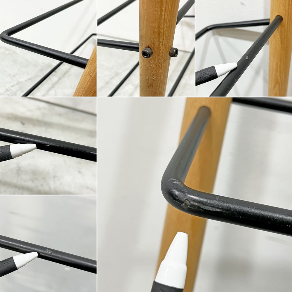 ノルメイド Norrmade スティック STICK シューズラック アッシュ材×スチール トゥールズデザイン Tools Design デンマーク 廃番 ●