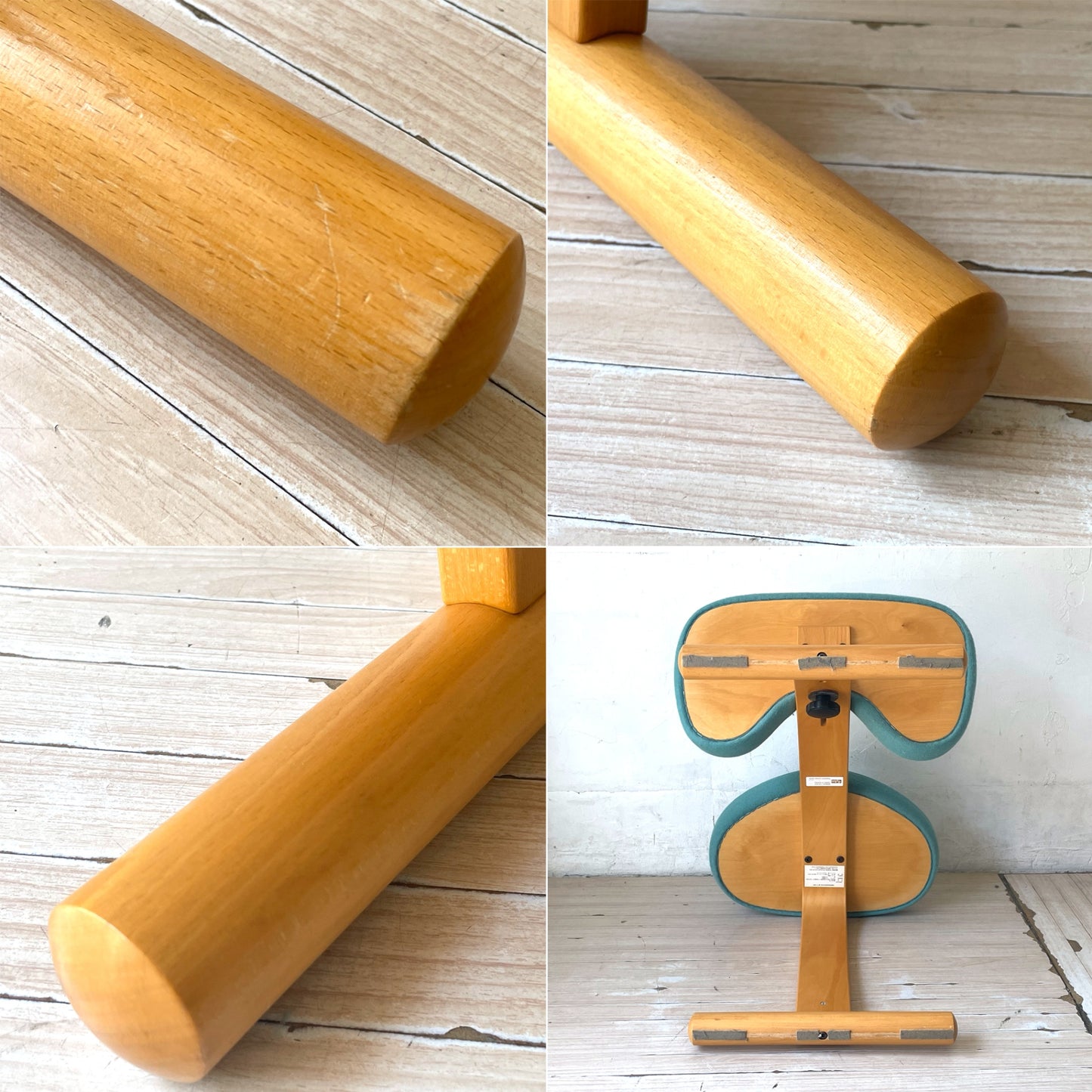 リボ Rybo バランスイージー Balans Easy バランスチェア ライトブルー 学習椅子 姿勢矯正 ★