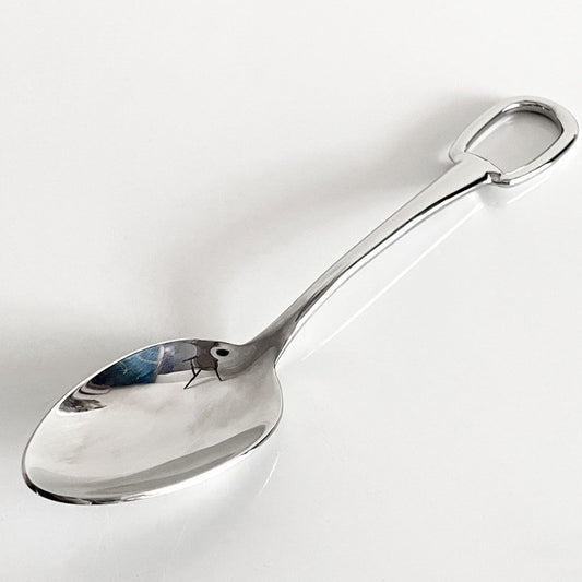 エルメス HERMES アトラージュ Attelage ディナースプーン カトラリー ステンレススティール H20cm フィリップ・ムケ フランス ■