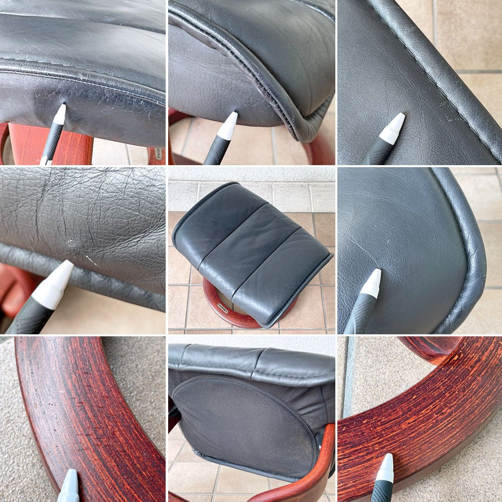 エコーネス EKORNES コモドール Commodore ストレスレスチェア stressless オットマン付き リクライニングチェア 北欧家具 ノルウェー ◇