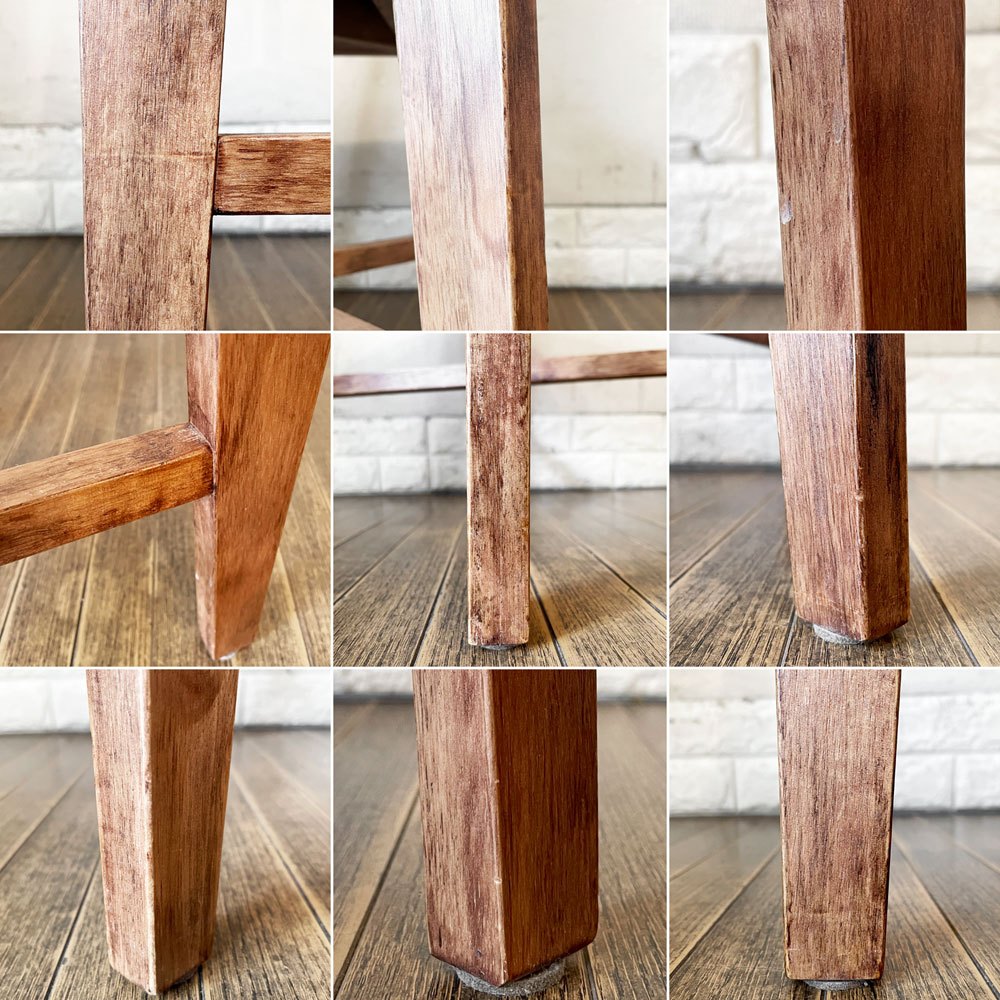ジャーナルスタンダード journal standard Furniture シノン CHINON CHAIR ダイニングチェア ラバーウッド材 PVCレザー ブラック 定価¥27,500- A ◎
