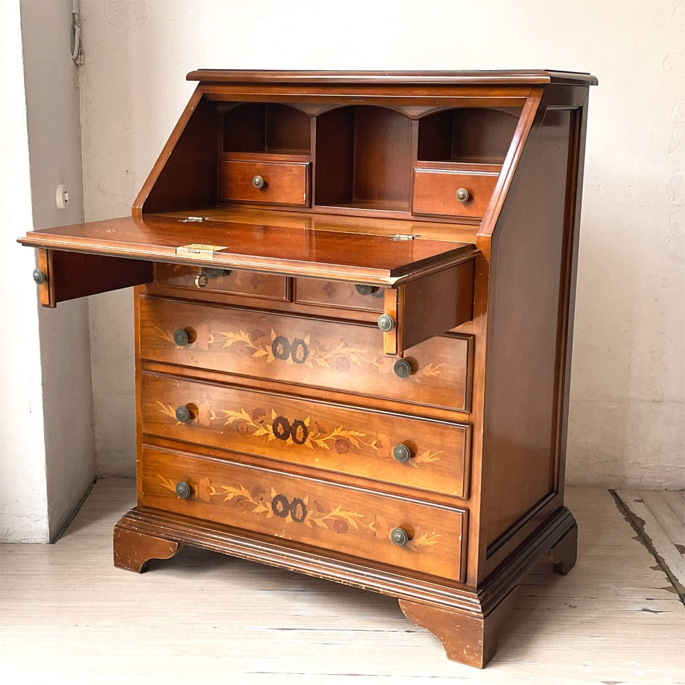 象嵌 ライティングビューロー writing bureau 書斎 寝室 チェスト収納