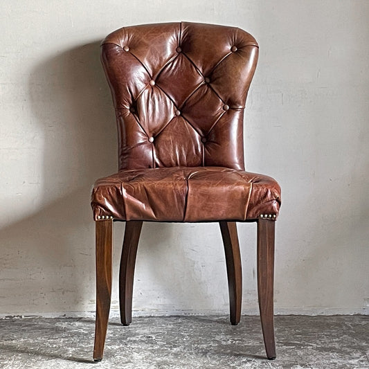 ハロ HALO チェスターチェア Chester chair ダイニングチェア レザー 本革 アンティークウィスキー antique whisky ビンテージ加工 アスプルンド取扱 A ■