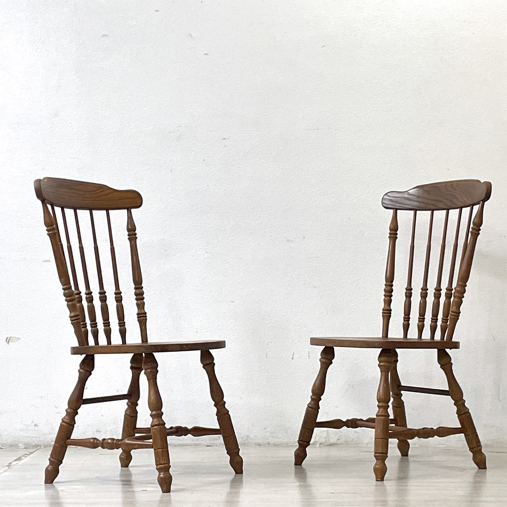ヴァージニアハウス Virginia House ウィンザーチェア スピンドルバック 木製 米国 カントリースタイル A ●