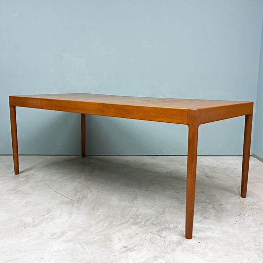 青林製作所 ティファニー Tiffany エクステンション ダイニングテーブル チーク材 伸長式 W130-180×D85cm 阿久津宏 ジャパンビンテージ ◎