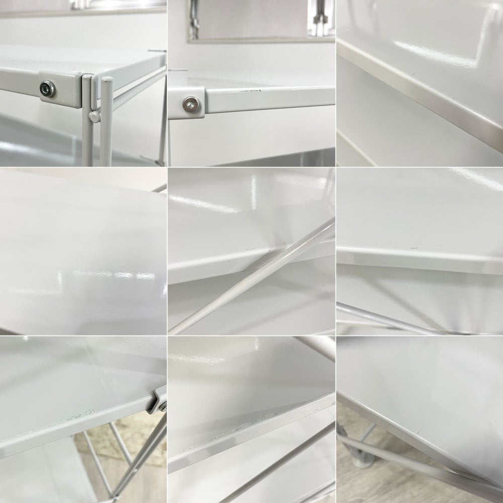 無印良品 MUJI スチールユニットシェルフ オープンシェルフ スチール棚 6段 W84cm ●