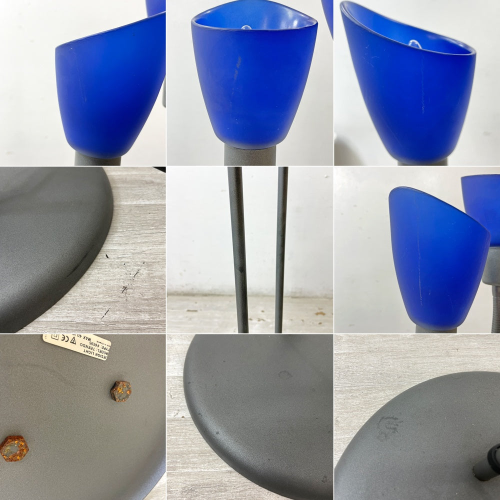 クラシカルデザイン Classical Design フロアライト フロアスタンド 2灯 グースネック ガラスシェード デンマーク 北欧照明 ビンテージ A ●