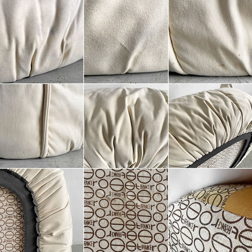 リーンロゼ ligne roset ブリガンタン BRIGANTIN 1Pソファ ファブリック オフホワイト系 ミッシェル・デュカロワ フランス 現行定価¥198,000-以上 〓