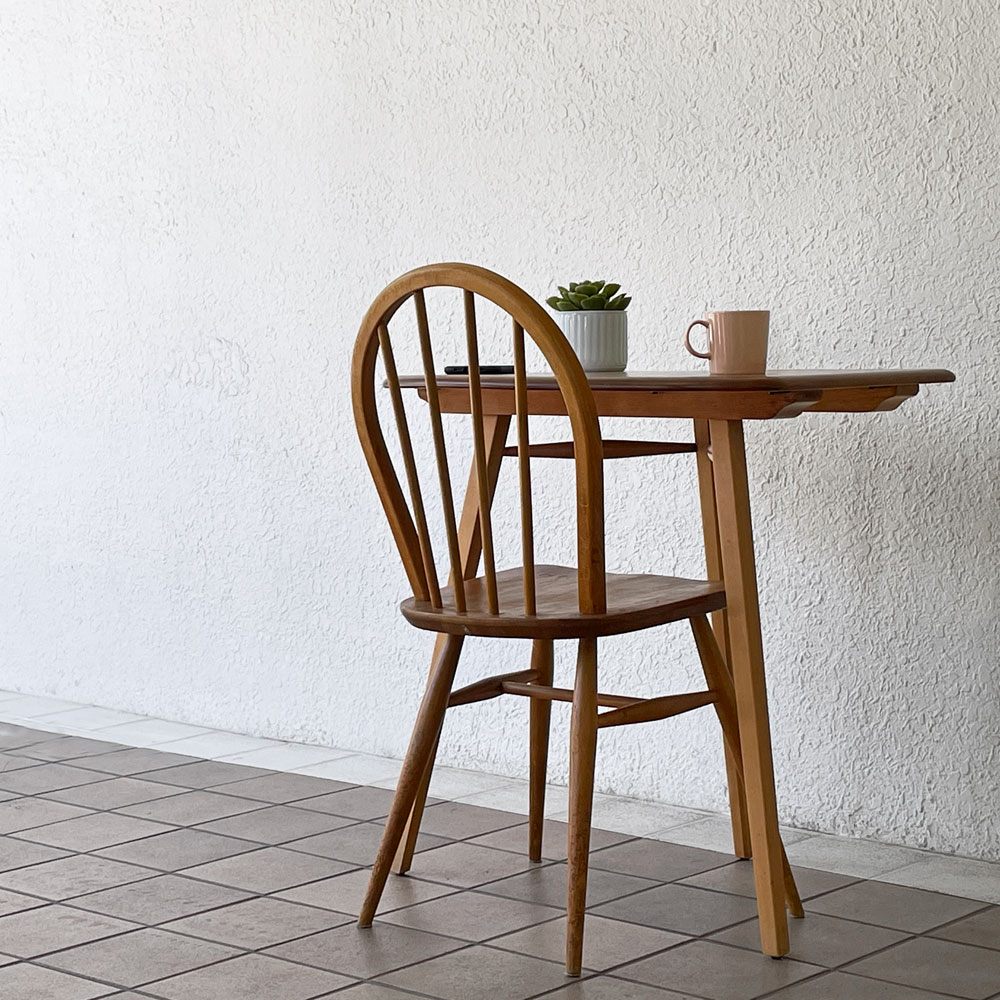 アーコール ERCOL エンドテーブル サイドテーブル エルム材 UKビンテージ Vintage 英国家具 ◇