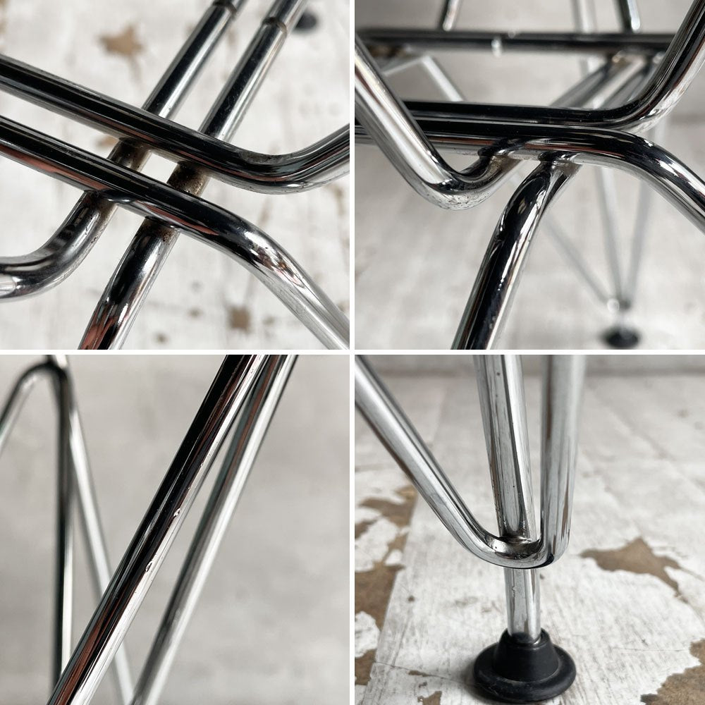 ハーマンミラー HermanMiller × ヴィトラ vitra Wネーム サイドシェルチェア ポリプロピレン ブラックカラー エッフェルベース C&Rイームズ ♪