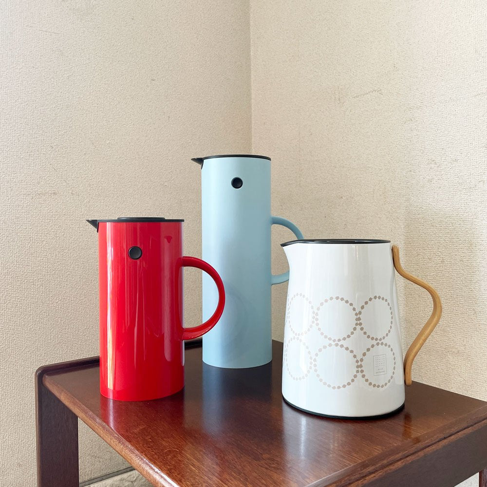 ステルトン Stelton x ミナペルホネン mina perhonen エマ Emma バキュームジャグ Vacuum Jug Tea ティーポット ブルー 1L ホルムバック・ノーデントフト デンマーク 北欧雑貨 限定販売品 ◎
