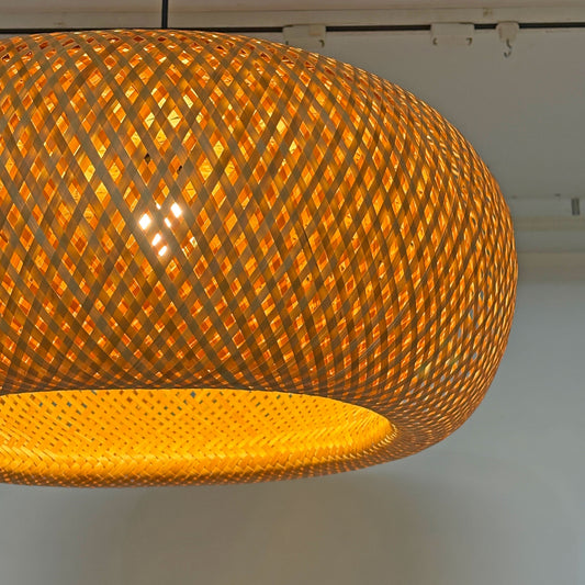 ザ・コンランショップ THE CONRAN SHOP HATCH BAMBOO LIGHT ペンダントライト バンブー 竹編み Φ65cm ●