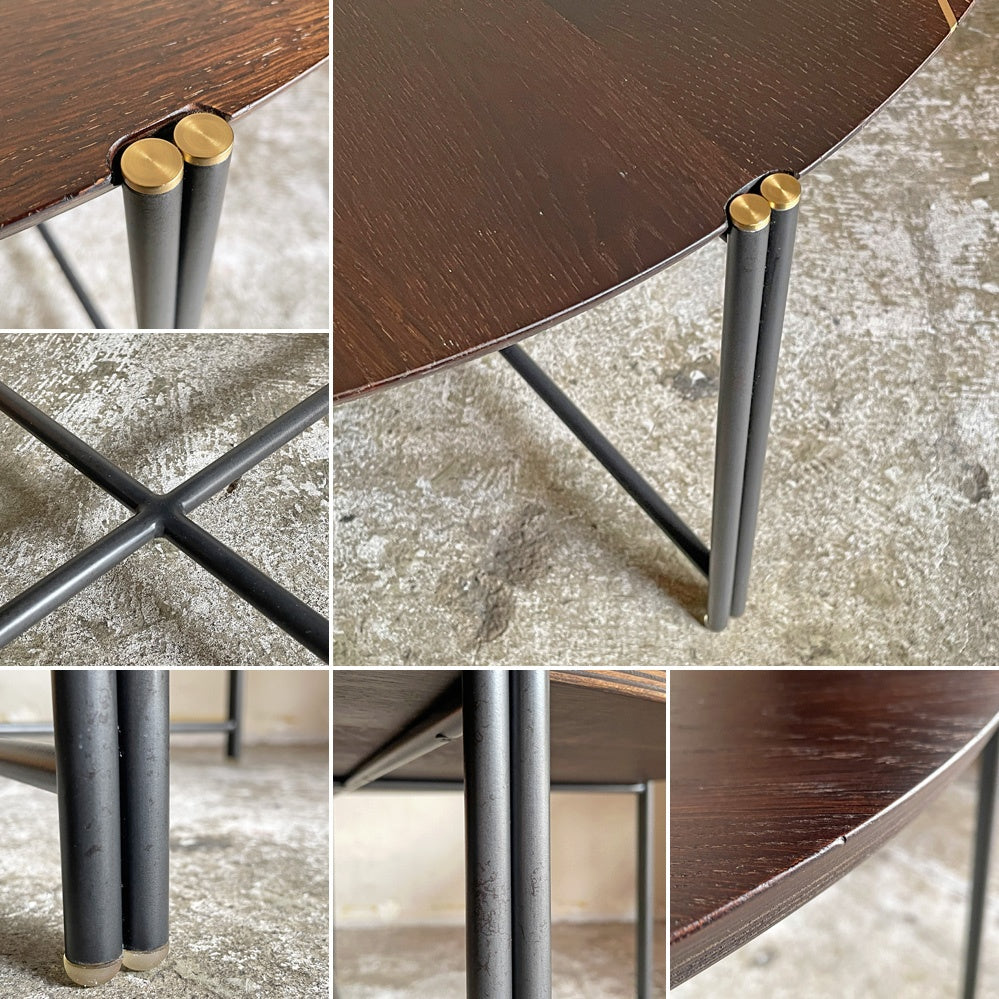 スクエアルーツ SQUARE ROOTS クアトロ QUATTRO コーヒーテーブル S シアードオーク フレンチオーク材 真鍮 W71cm モダン アスプルンド取扱 参考価格¥63,800- ■