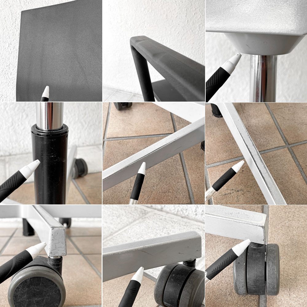 ヴィトラ vitra ゼロフォー 04. スタジオチェア アームチェア ブラック マールテン・ヴァン・セーヴェレン 昇降機能 デスクチェア◇