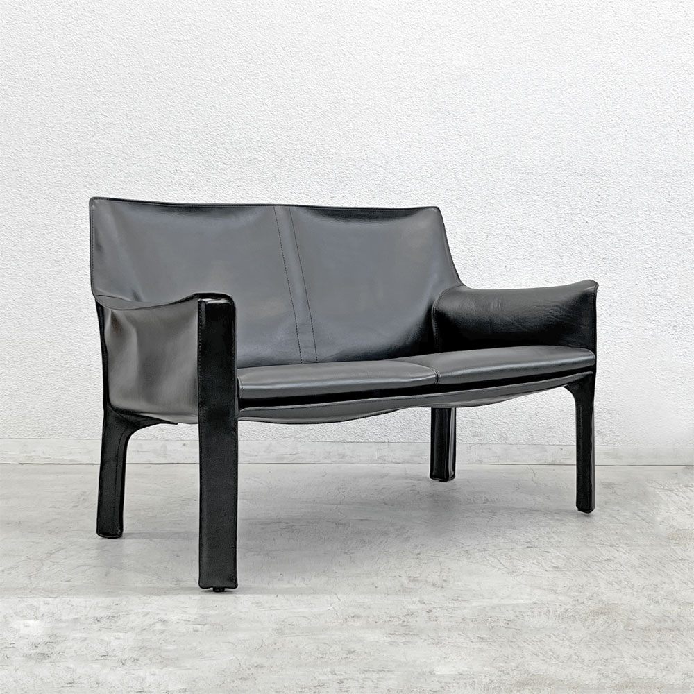 カッシーナ Cassina 414 CAB ラウンジアームチェア 2シーター キャブ